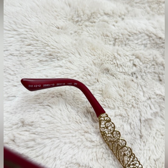 Dolce & Gabbana Sunglasses with Red Frame and Gold Detailing women main image 9